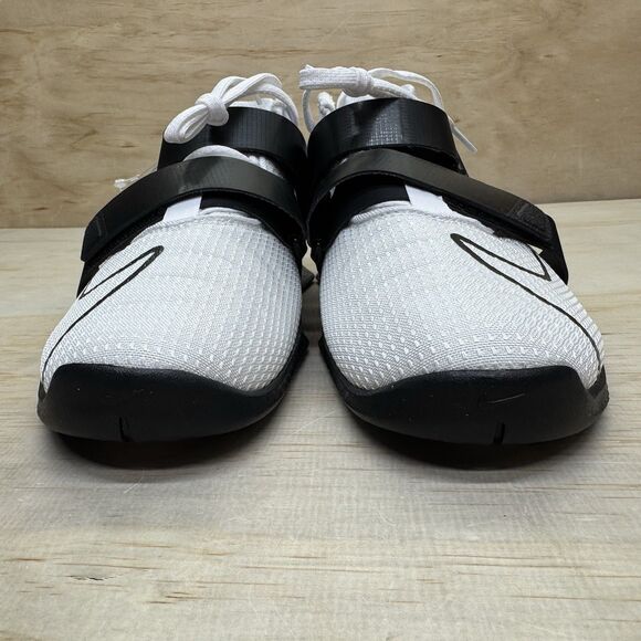 NEW Nike Romaleos 4 Weightlifting Shoes Sz 15 White Black CD3463-101 main image 7